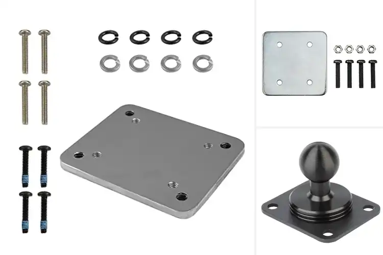 Detailed view of Best AMPS Pattern Mount Plates