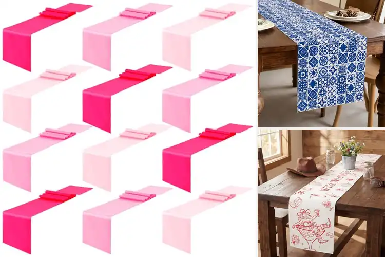 Detailed view of Best Bachelorette Table Runners for Chic Parties