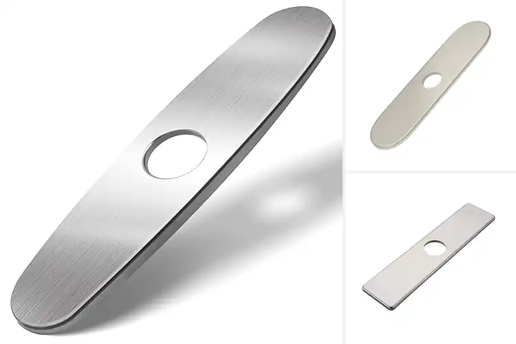 Detailed view of Best Brushed Nickel Faucet Plates: Instant Sink Upgrades