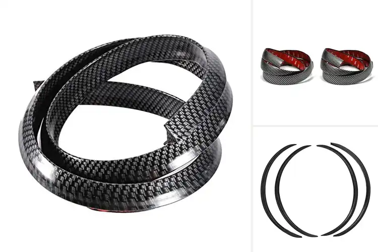 Detailed view of Best Flexible Carbon Fiber Wheel Brow Guards