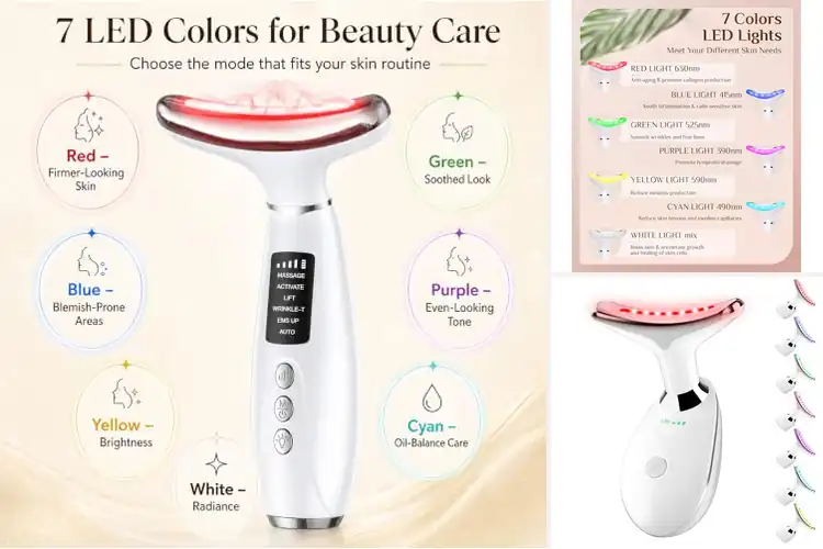 Detailed view of Best LED Face Massagers
