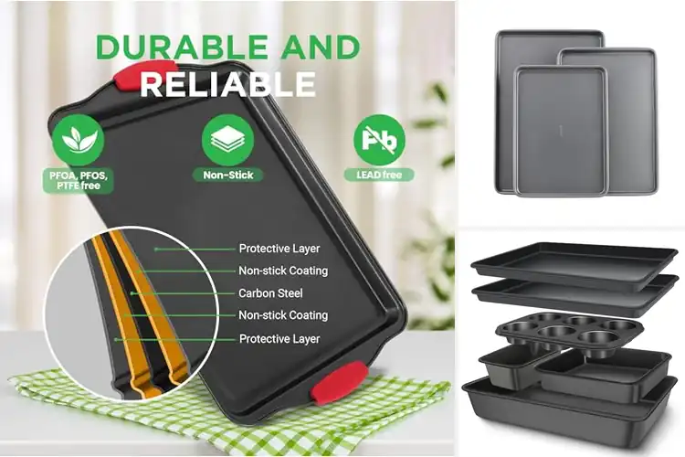 Detailed view of Best Non-Stick Baking Pans for Effortless Baking & Cleanup