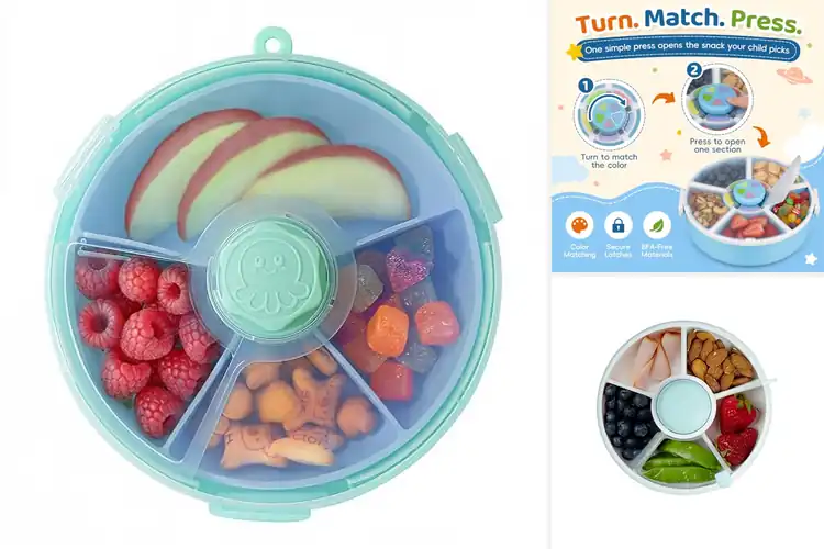 Detailed view of Best Rotating Snack Containers For Travel