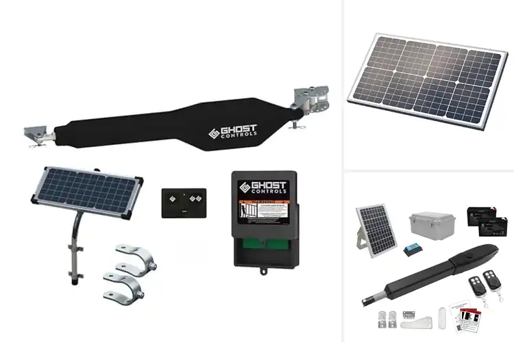 Detailed view of Best Solar Panel Gate Openers