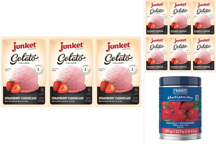 Detailed view of Best Strawberry Gelato Mixes