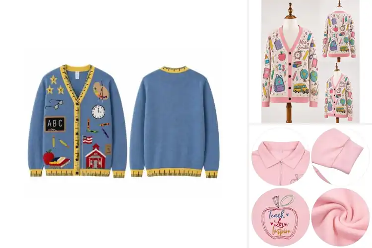 Detailed view of Best Teacher Sweaters